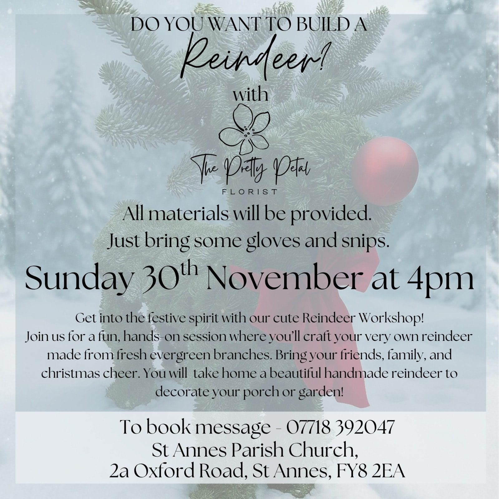 Christmas Reindeer WOrkshop