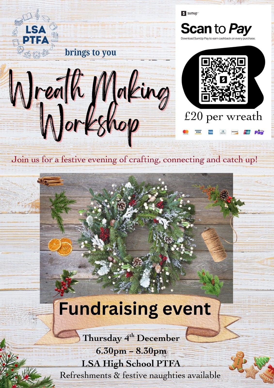 LSA High School Christmas Wreath Workshop