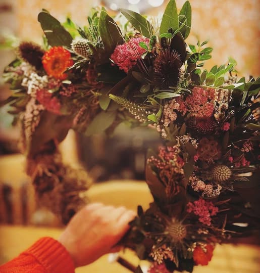 mirrie dancer christmas wreath workshop