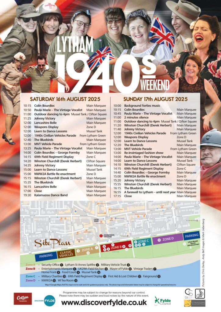 Lytham 1940 schedule 2025