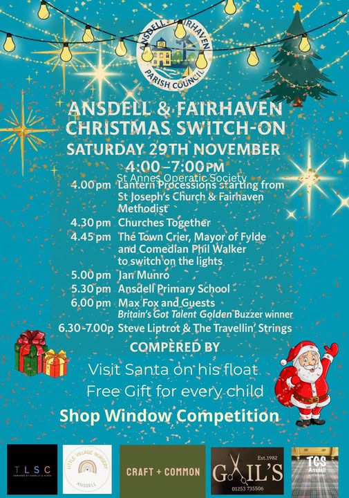 ansdell christmas lights switch on