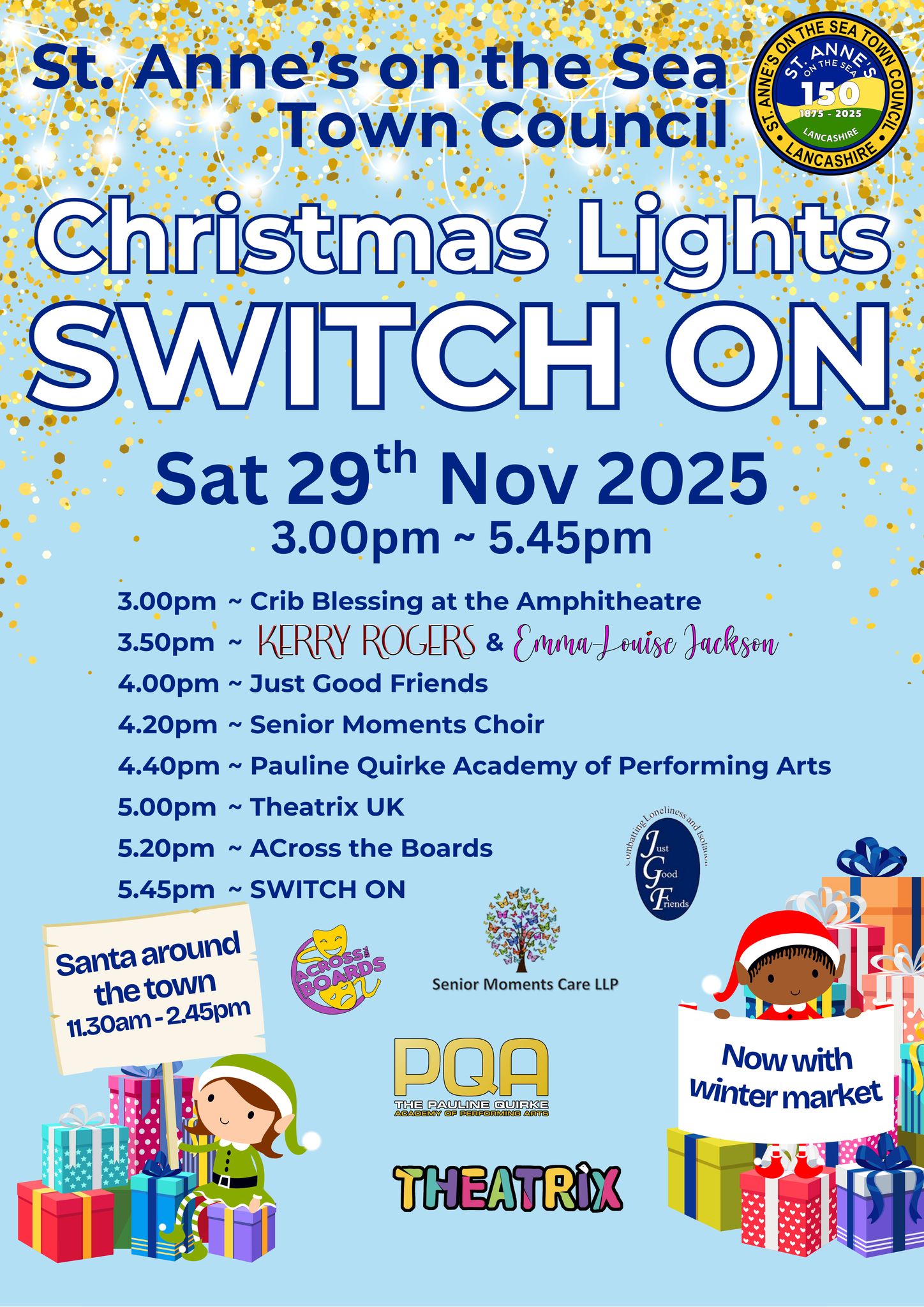 St Annes On Sea Xmas Lights Switch On