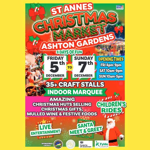 christmas market in st annes on sea 2025