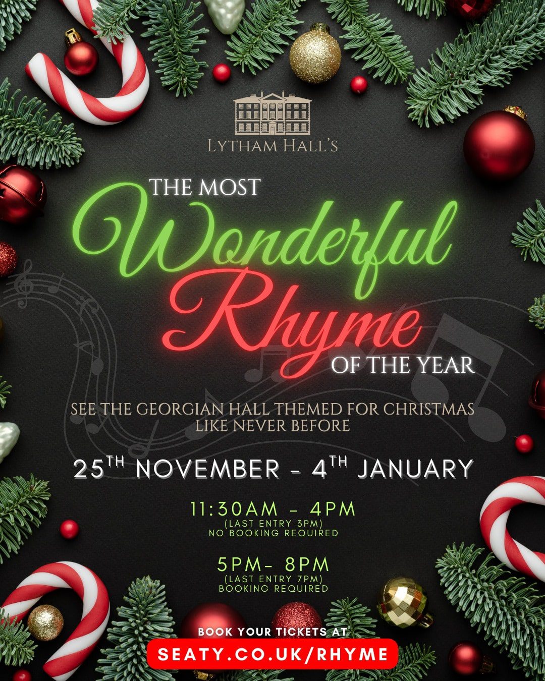 lytham hall Christmas Theme The most wonderful rhyme of the year