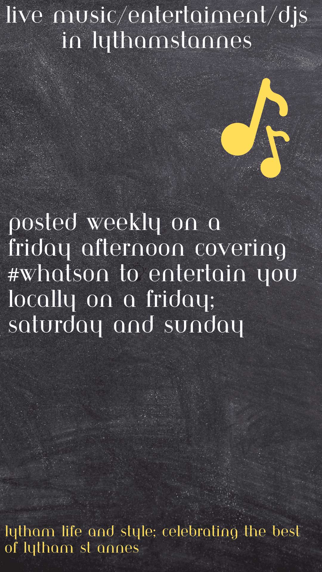 Weekly Entertainment Live Music in Lytham St Annes