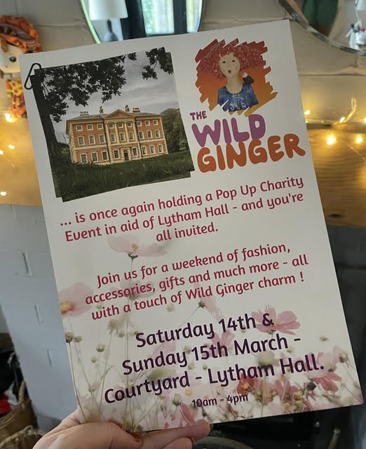 Wild Ginger Pop up at Lytham Hall whatson in lytham st annes March 14 15