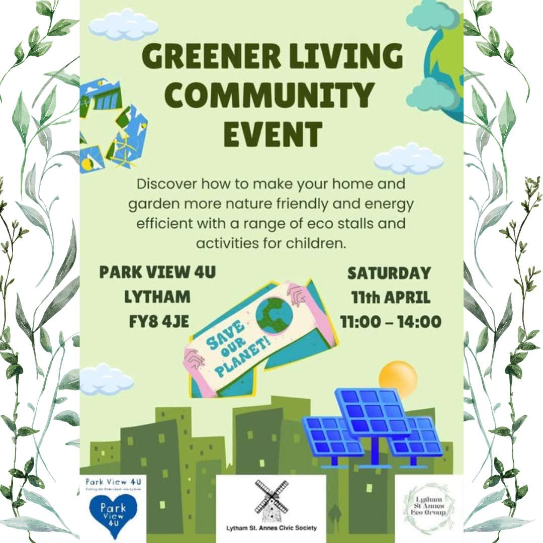 Up Coming Events Greener Living Community EVent at Park View