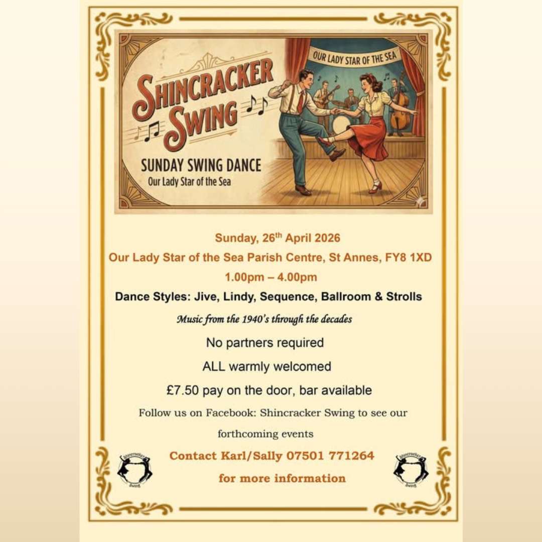 Up Comming Event Shincracker Swing 1940's Dancing St Annes on sea