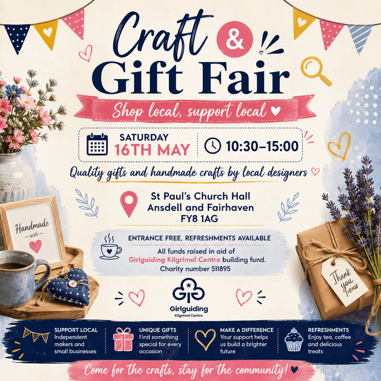 Girlguide Craft & Gift Fair WhatsOn in Lytham St Annes