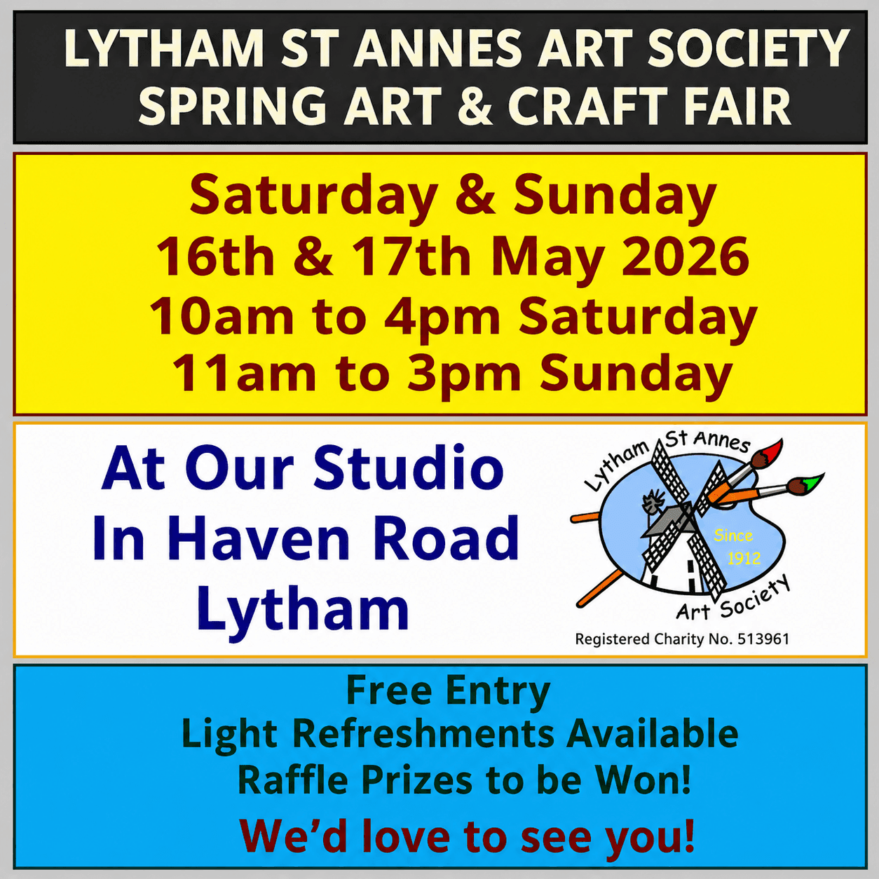 LSA Spring art Exhibition whats on in lytam st annes