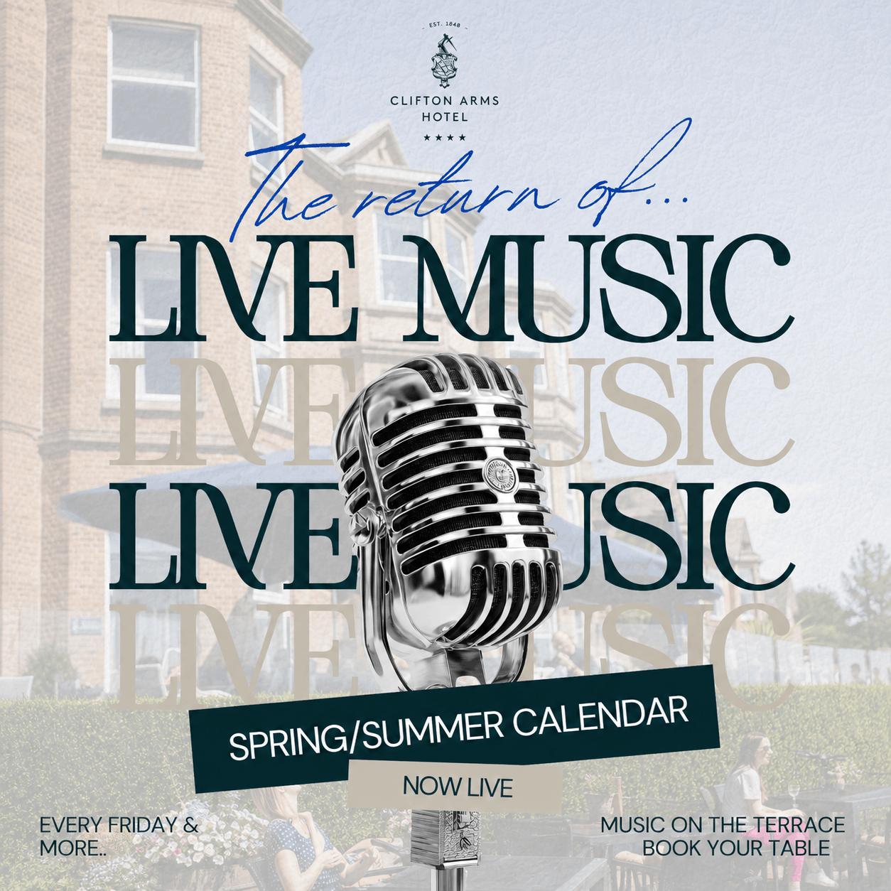 Up coming Events Live Music at the Clifton Arms whats on in lytham st annes