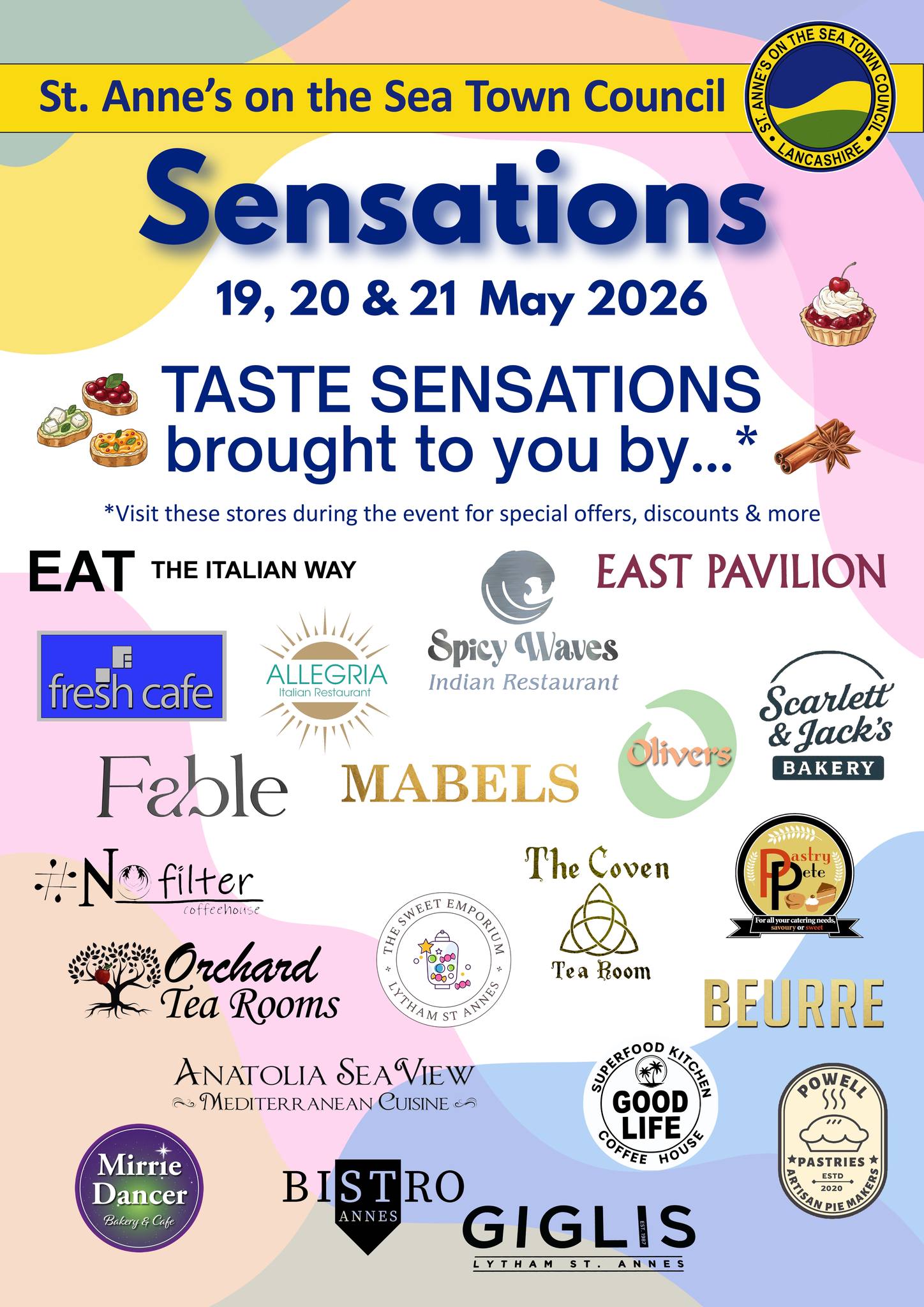 Taste Sensations across St Annes whats on in lytham stannes