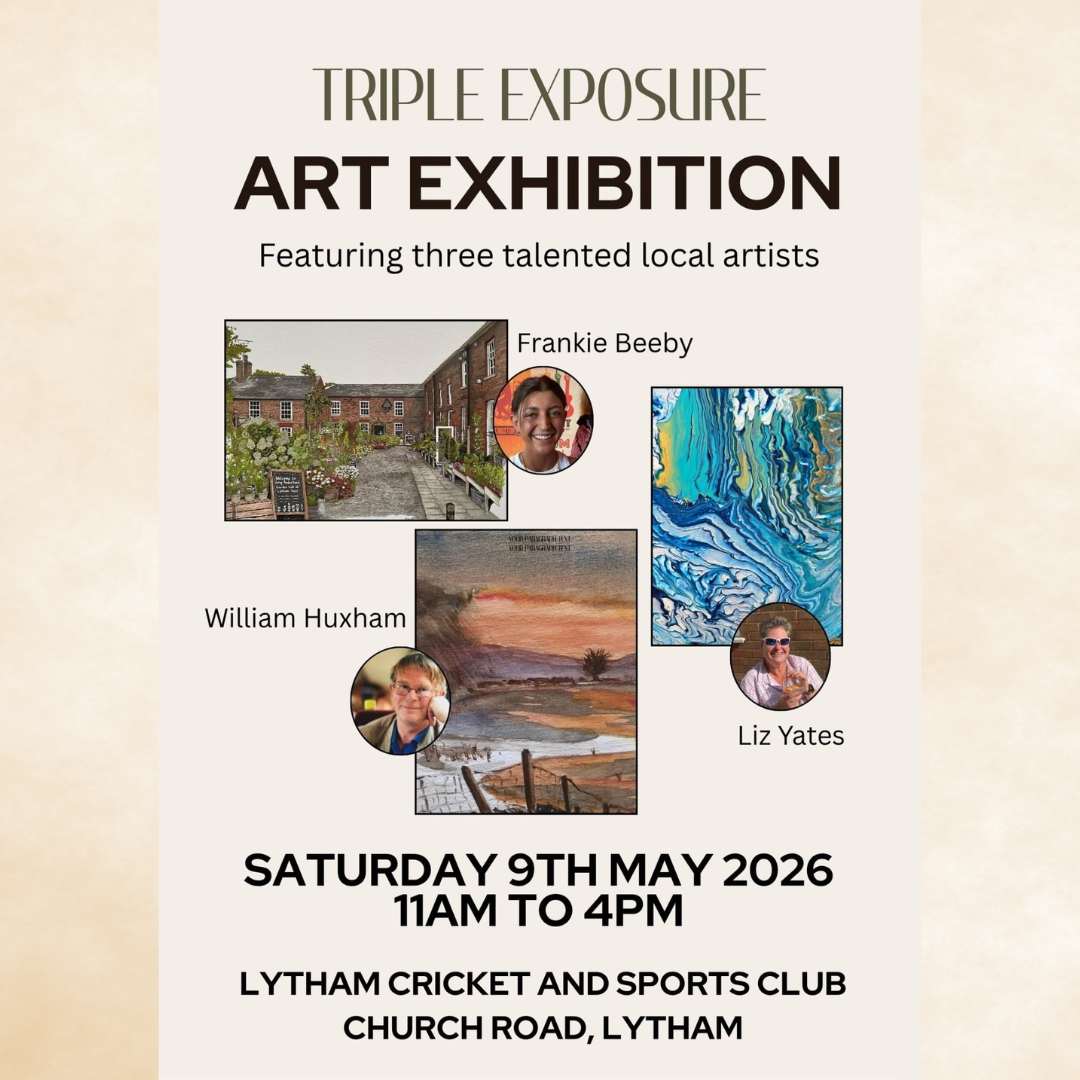 Triple Exposure Local Artists at Lytham Cricket Club whats on in Lytham ST Annes