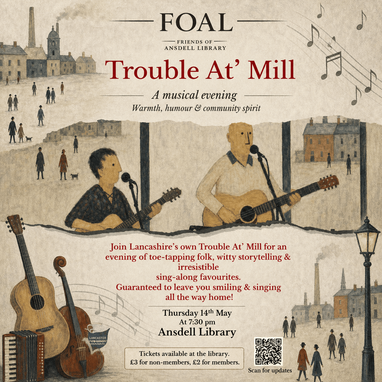 Trouble at Mill at Ansdell Library whats on in LythamST Annes