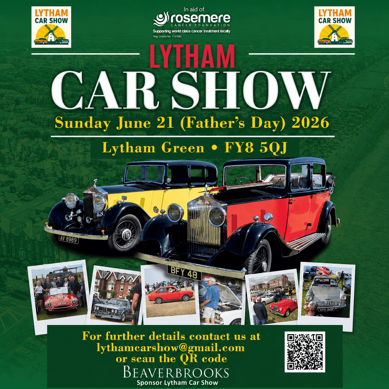 June 21 Lytham Car Show whats on in lytham st annes