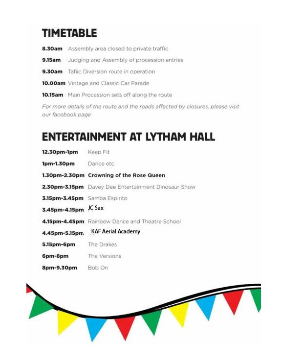 Lytham Hall Schedule 2026Lytham Hall Schedule 2026
