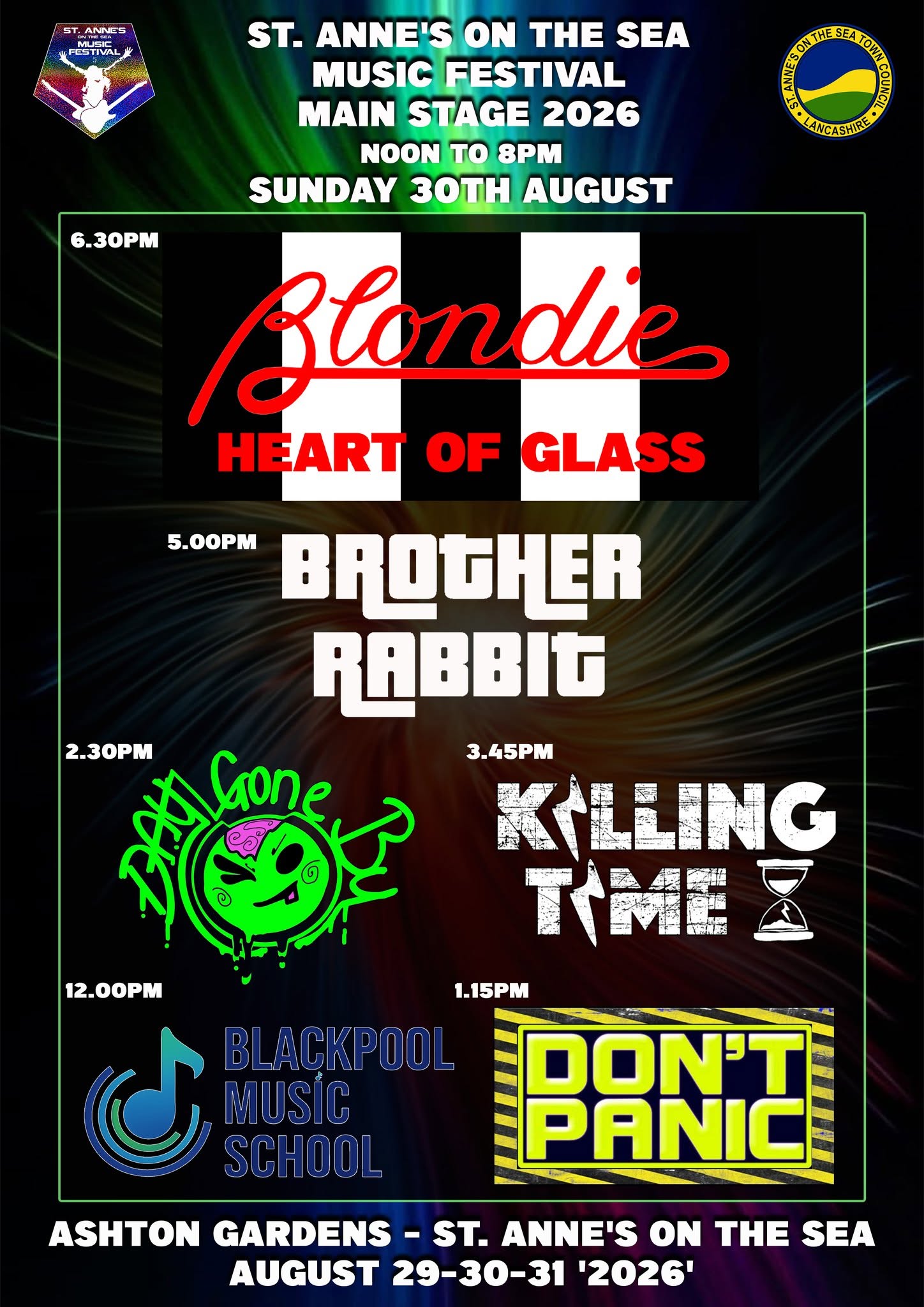 St Annes on Sea FREE Music Festival 2026 Sunday