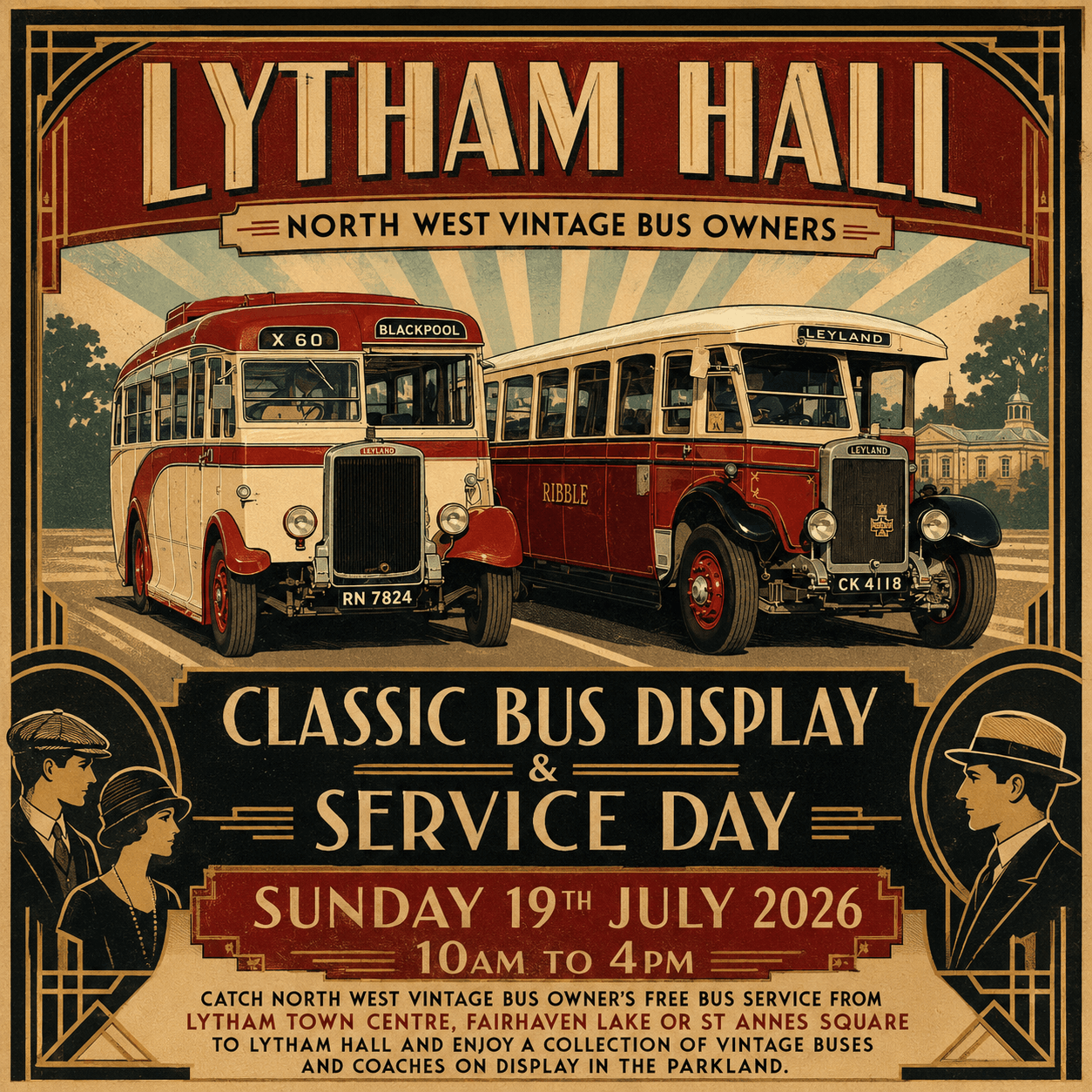Vintage/Classic Bus Day 2026 at Lytham Hall