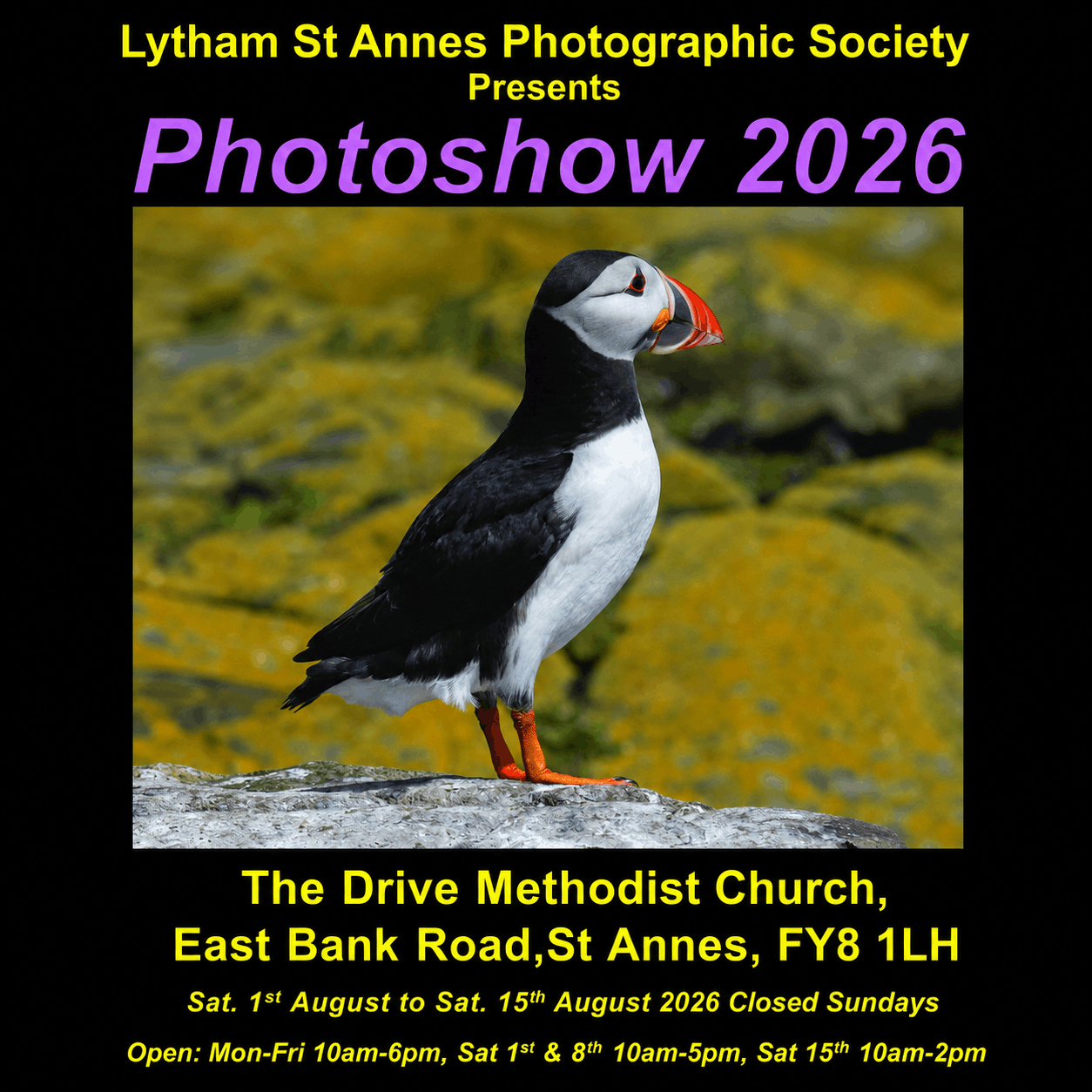 Lytham St Annes Photographic Society 2026 Photoshow 2026 whats on in lytham st annes