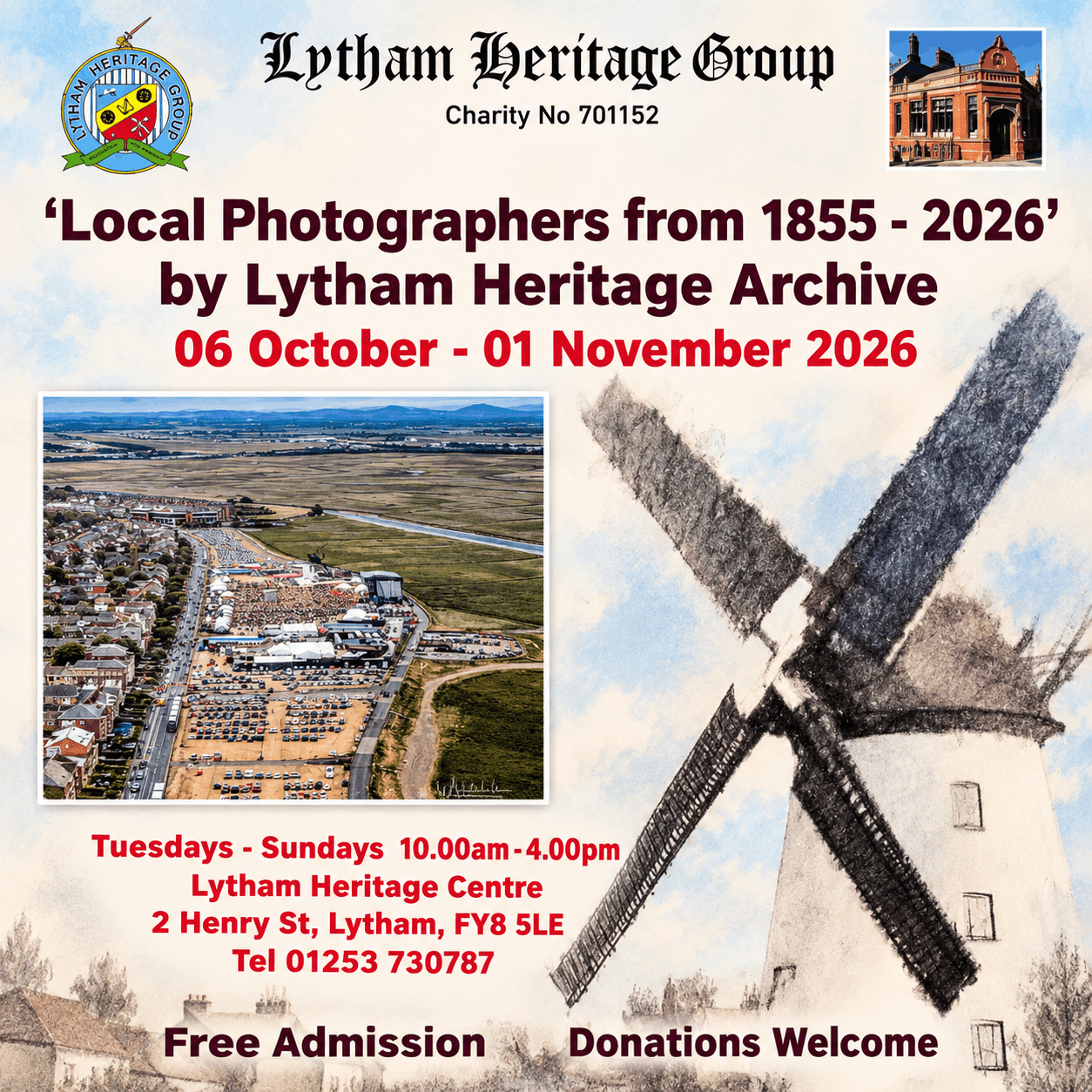 Local photographers exhibition at lytham heritage centre starts 6th October 2026 (1)