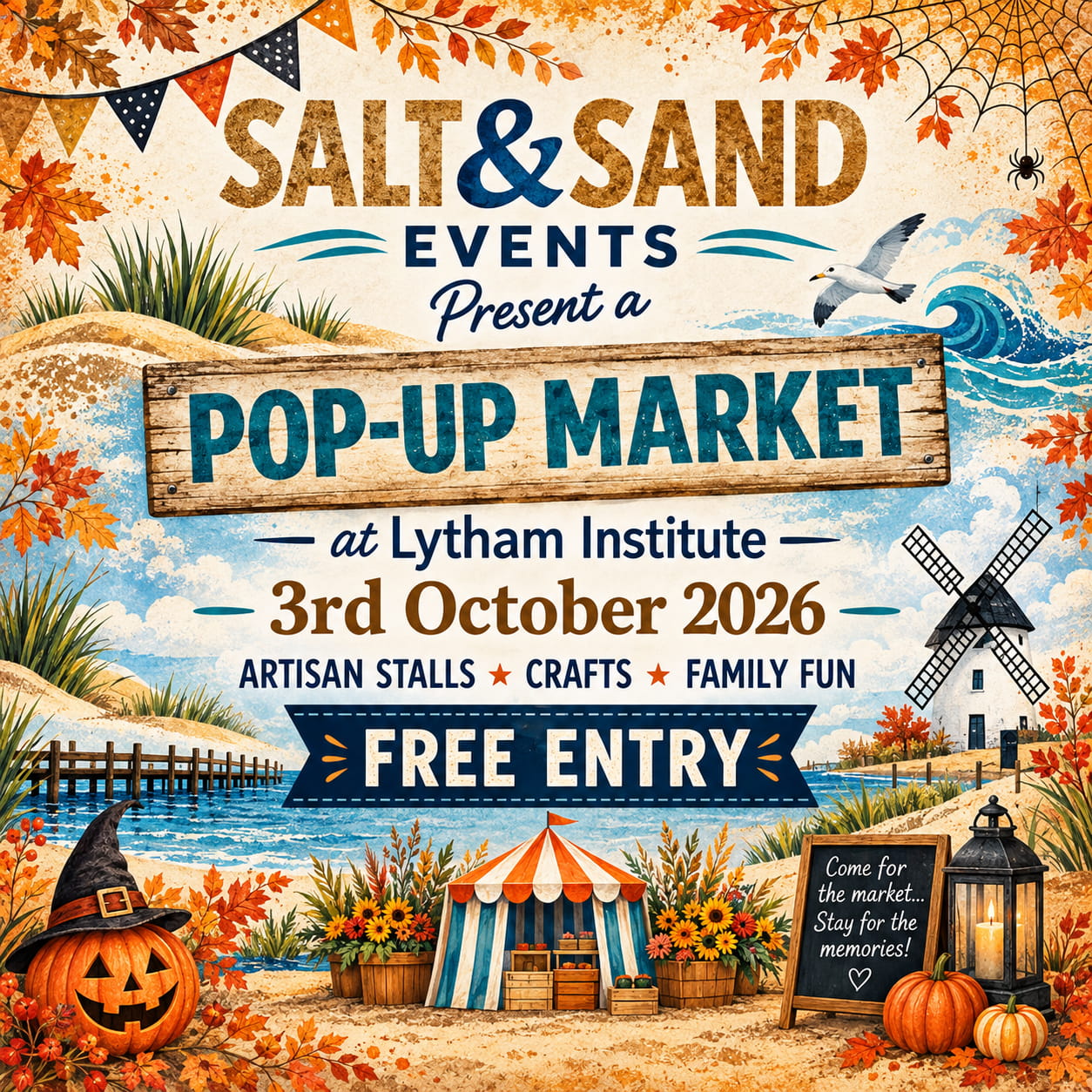 Salt and Sand Pop Up Market at Lytham Instute whats on in lytham st annes