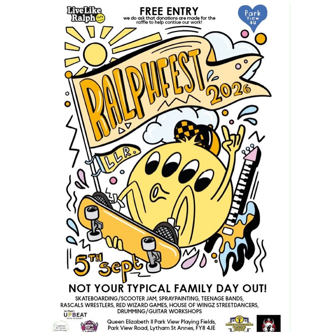 Ralphfest Youth Festival whats on in lytham St Annes Events