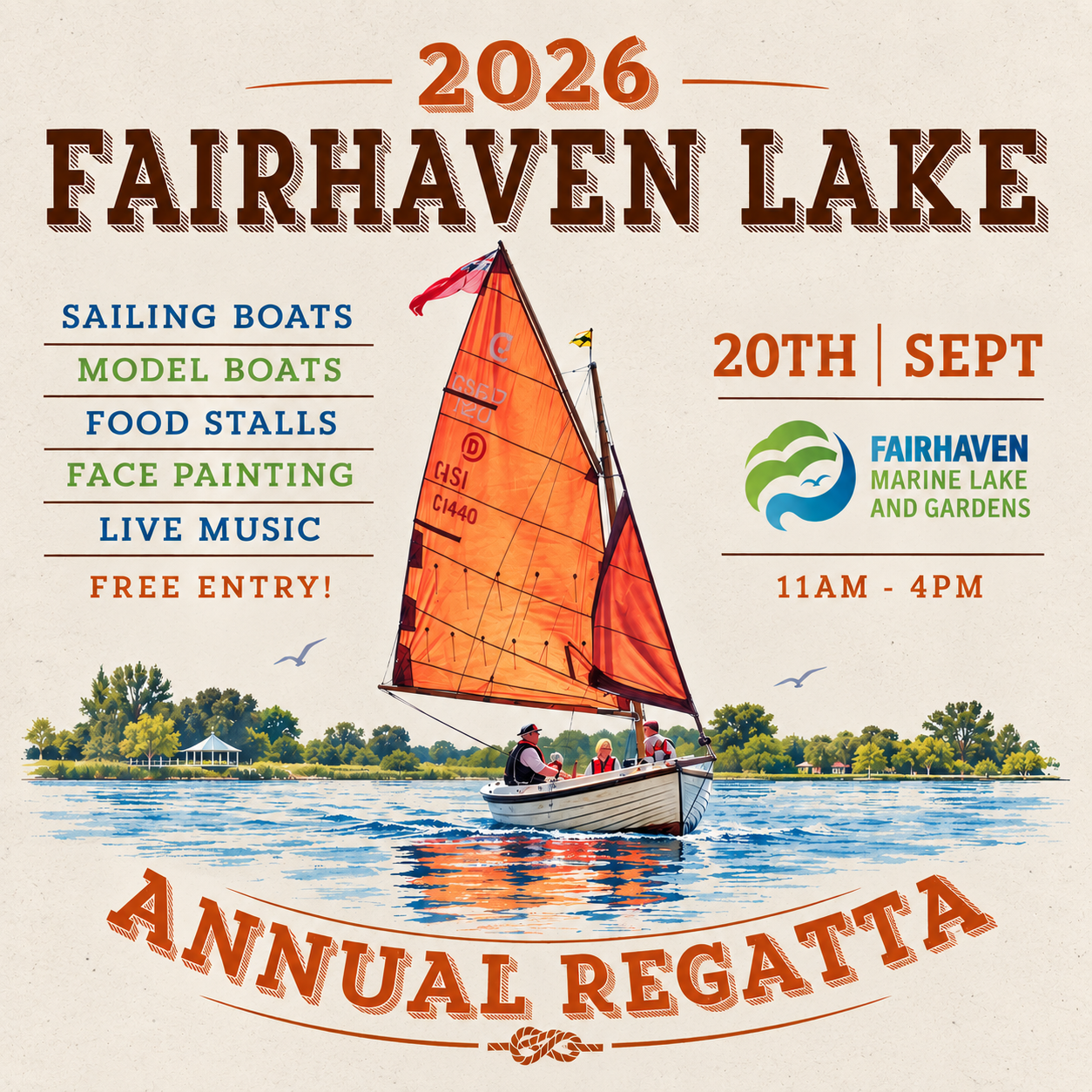 Reggatta/Open Day at Fairhaven Lake and Gardens whats on this weekend in lytham stannes events