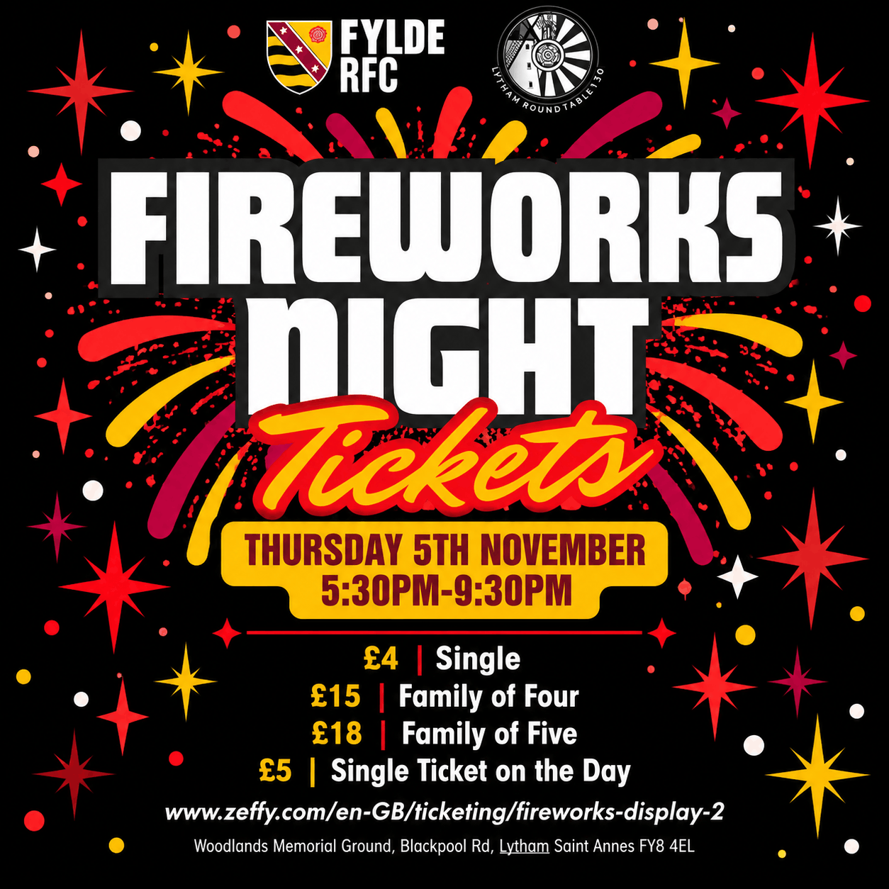 Fylde Fireworks Night whats on in lytham st annes